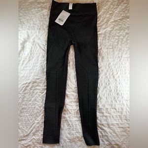 Fabletics Warp Knit Waisted Mesh Leggings